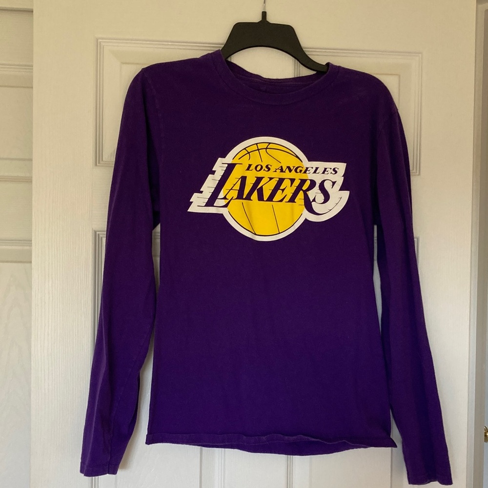 Fanatics Purple Los Angeles Lakers Long Sleeve Tee